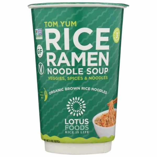 Lotus Foods - Tom Yum Rice Ramen Noodle Soup Cup, 2oz Supply