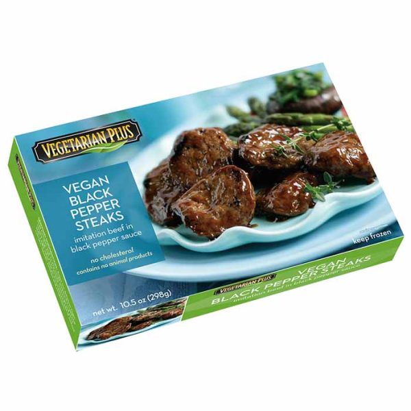 Vegetarian Plus - Vegan Black Pepper Steaks, 10.5oz Online Hot Sale