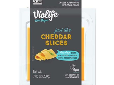 Violife Just Like Cheddar Slices, 7.05oz Supply