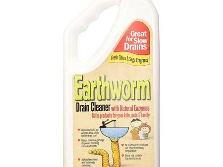 Earthworm - Family-Safe 100% Natural Drain Cleaner, 32fl Discount