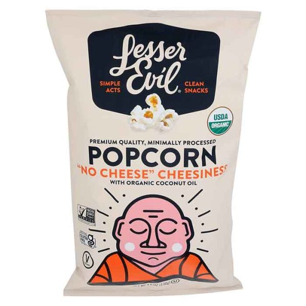 Lesser Evil Organic  No Cheese  Cheesiness Popcorn, 4.6oz Sale