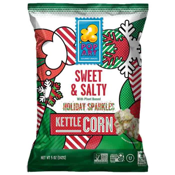 Pop Art - Kettle Corn Holiday With Sparkles, 5oz For Discount