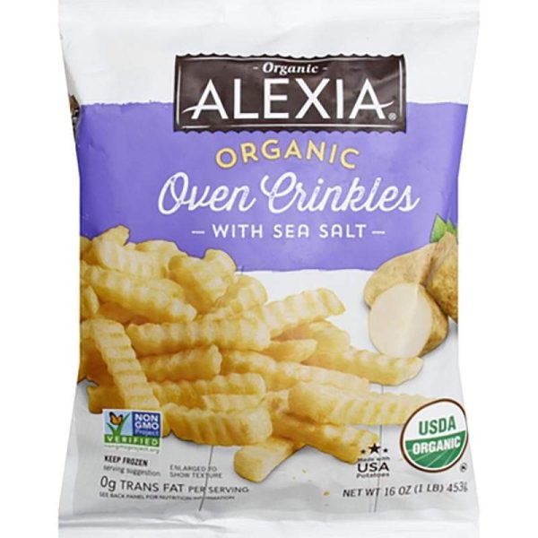 Alexia - Organic Crinkle Cut Fries with Sea Salt, 16oz Online Sale