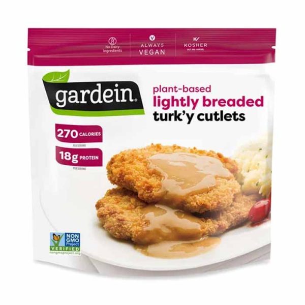 Gardein - Lightly Breaded Turk y Cutlets with Homestyle Gravy, 12oz Online Sale