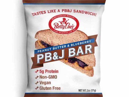 Betty Lou s - Peanut Butter & Blueberry Snack Bar ,2oz For Cheap