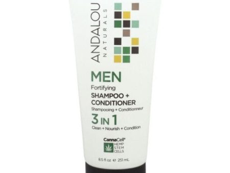 Andalou Naturals - MEN 3-in-1 Shampoo & Conditioner Fashion