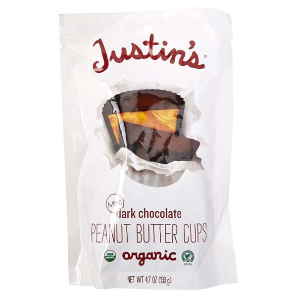 Justin s - Organic Bag of Mini Dark Peanut Butter Cups, 4.7oz Cheap