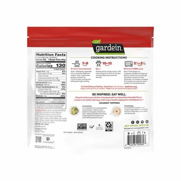 Gardein - Plant-Based Be f Burger by Gardein, 12oz Online Hot Sale