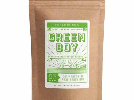 Green Boy - Yellow Pea Protein Powder, 16oz Hot on Sale