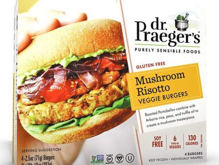 Dr. Praeger s - Mushroom Risotto Veggie Burgers, 10oz Discount