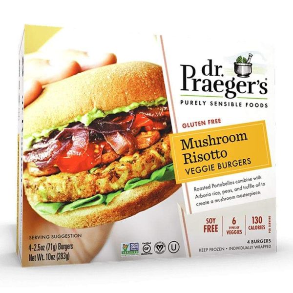 Dr. Praeger s - Mushroom Risotto Veggie Burgers, 10oz Discount