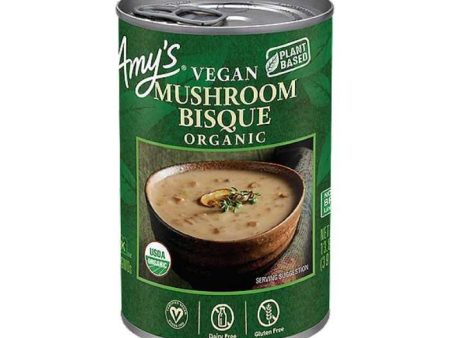 Amy s - Organic Vegan Mushroom Bisque, 13.8oz For Discount