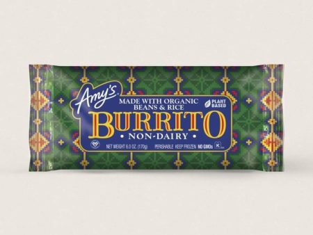 Amy s - Non-Dairy Bean & Rice Burrito, 6oz Supply