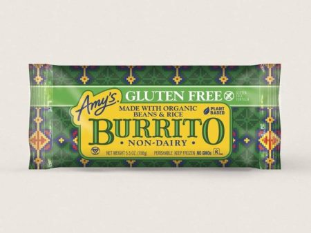 Amy s - Gluten-Free Bean & Rice Burrito, 6oz For Discount