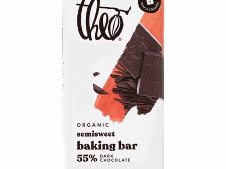 Theo - Semisweet Baking Bar 55% Dark Chocolate, 4oz For Discount