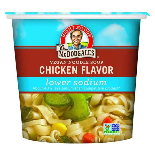 Dr. McDougall s - Lower Sodium Chicken Noodle Soup Cup, 1.4oz Fashion