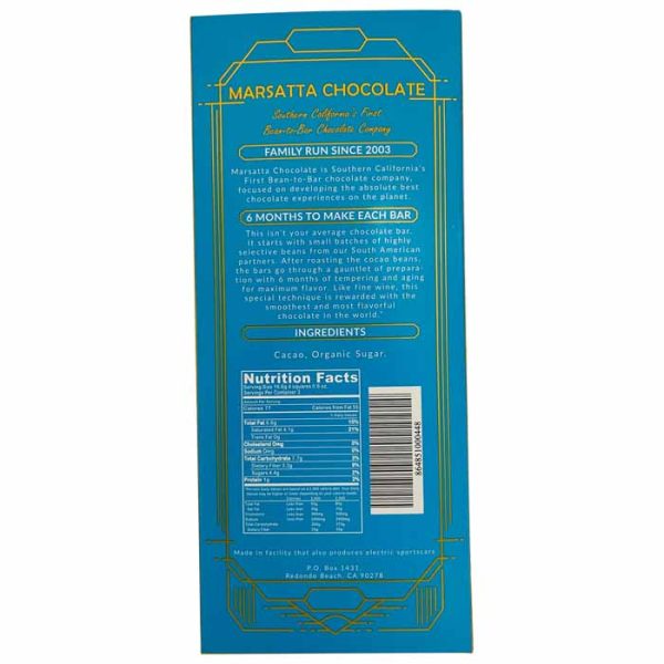 Marsatta Chocolate - Bean-To-Bar Chocolate, 1.75oz | Multiple Options Online