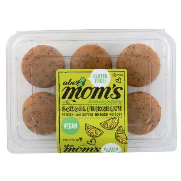 Abe s - Mom s Gluten-Free Lemon Poppy Muffins, 6-Pack Hot on Sale