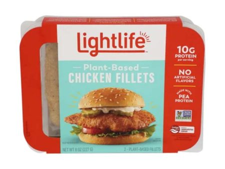 Lightlife - Chicken Fillets, 8oz | Pack of 8 Hot on Sale