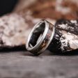 The Megalodon | Men s Silver Wedding Band with Megalodon Tooth Fashion