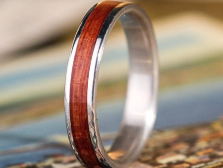 The Ancient One | Women s Sterling Silver Ring with Juniper Wood Discount