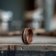 (In-Stock) The World War I Men s Rifle Stock Wood Wedding Band with WWI Uniform & Sterling Silver Inlay- Size 7 | 7 Wide Cheap