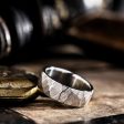 The Apollo | Men s Hammered Silver Wedding Band Sale