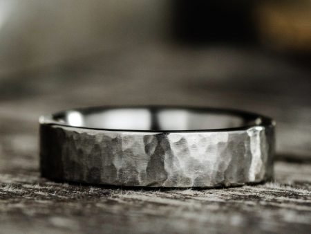 The Arche | 6mm Men s Hammered Titanium Wedding Band For Cheap