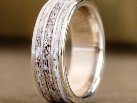 The Ridge | Men s Elk Antler & Gold Wedding Band Supply