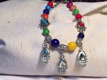 Tibet and Nepal  bracelet with three little hands on Sale