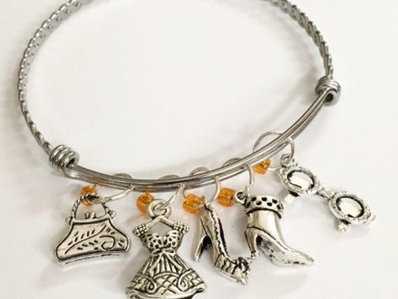 Charm bracelet; fashion girl theme  Elsa Schiaparelli  Discount