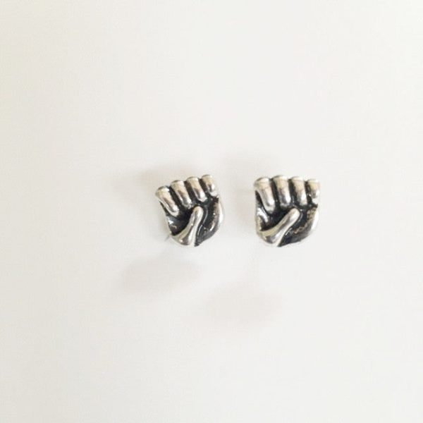 Earrings hand shaped hand therapy jewelry Hands in a fist, dimensional earrings Cheap