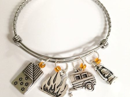 Charm bracelet: Camper girl theme  Camping joy! Online