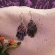 Earrings hand shaped hand therapy jewelry  silver swirl hand Fashion