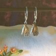 Earrings hand shaped hand therapy jewelry  silver palm up palm down Online Sale