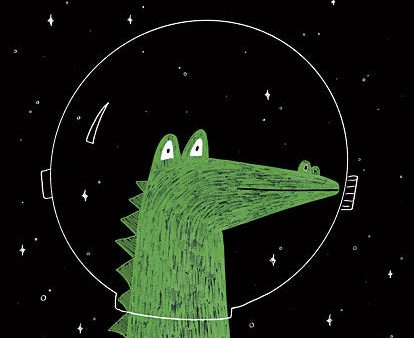 RN212 - Alligator in Space - 12x16 Online now