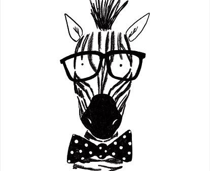 RN216 - Zebra in Glasses - 12x16 Supply