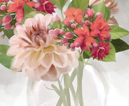 FEN297 - Dahlia Bouquet - 12x16 Online Hot Sale