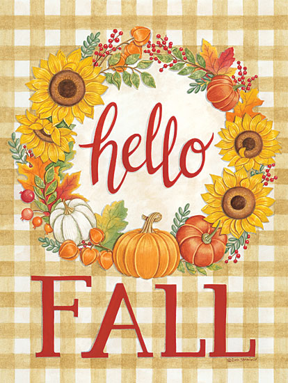 DS1951 - Hello Fall Wreath - 12x16 Discount