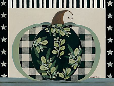 BER1402 - Patterned Greenery Pumpkin - 16x12 Online Hot Sale