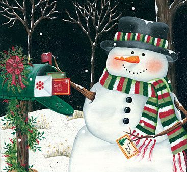 KEN1150 - Mailbox & Snowman - 12x18 Online Hot Sale