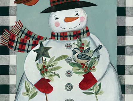 BER1405 - Holly Snowman and Birds - 12x16 Hot on Sale