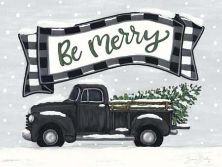 BAKE153A - Be Merry Truck     - 16x12 For Discount