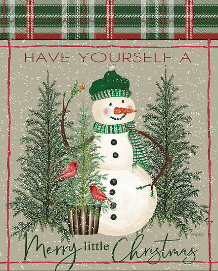 CIN2607 - Merry Little Christmas Snowman - 12x16 Cheap