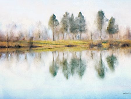 BLUE511 - Lake Reflections  - 18x12 Hot on Sale