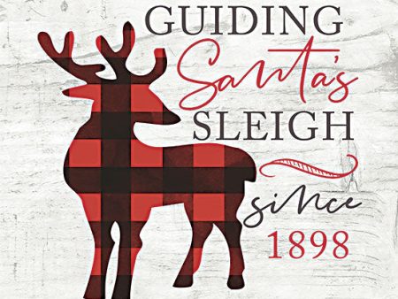 LUX389 - Guiding Santa s Sleigh - 12x12 For Discount