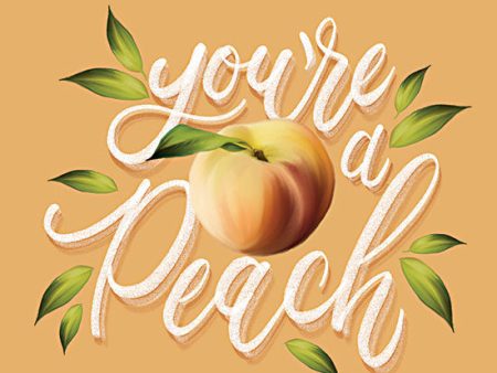 FEN379 - You re a Peach - 12x12 Online now